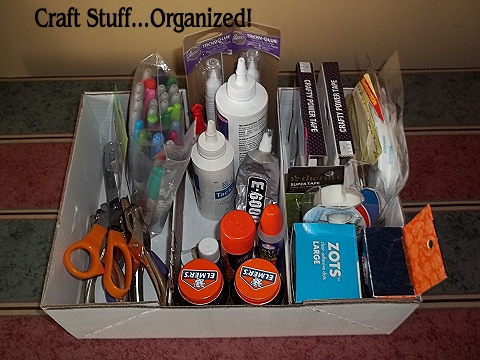 how to organize craft supplies